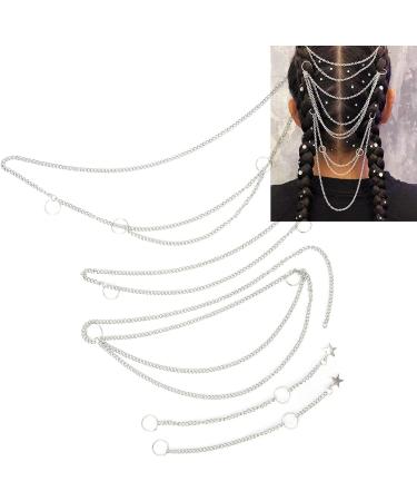 Hip Hop Punk Style Hair Braid Chain Dreadlocks Hair Chains DIY Hair Decoration Accessories for Women and Girls Hip Hop Party Halloween Nightclub - Buy Online on GoSupps.com
