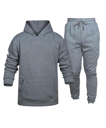 Hanxiulin training suit men jogging suit sports suit jogging pants training suit house suit autumn and winter leisure clothes leisure dress training suit house suit sweat jacket dark gray xxl
