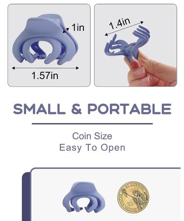 Matte Small Hair Clips Set - 18 Pcs 1.57 Inch Octopus Claw Clips for Thin Hair - Nonslip Hair Accessories for Women and Girls - Buy Online on GoSupps.com