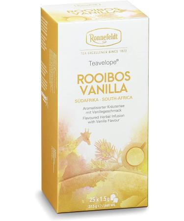 Ronnefeldt Rooibos Vanilla Herbal Tea - 25 Tea Bags 37.5g | Buy 6 Packs Internationally - Buy Online on GoSupps.com