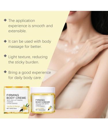 Cr me pour le corps raffermissante la vanille - Lotion raffermissante et lissante pour les femmes hydratant la peau s che sur les bras le cou hydratant l ger pour toutes les peaux (3 bo tes) - Buy Online on GoSupps.com
