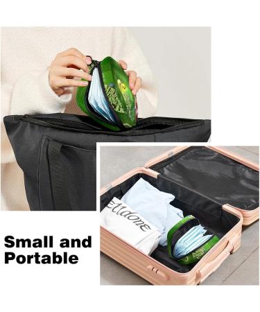 Stylish Menstruation Pad Bag with Zipper | Women's Napkin & Tampon Organizer | Budgie Color 10 - Buy Online on GoSupps.com