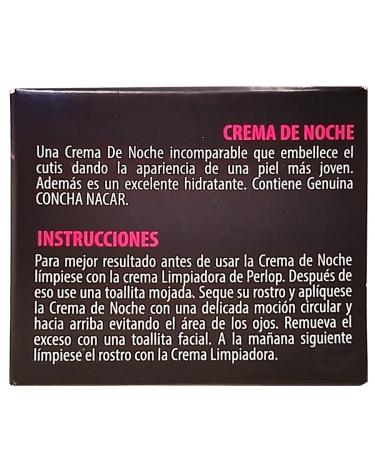 Concha Nacar De Perlop Night Repair Cream 2 oz. | Skin Brightening & Moisturizing Formula - Buy Online on GoSupps.com