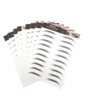 WOFASHPURET Hair- Eyebrows Stickers 10pcs Imitation Eco Eyebrow Sticker 3d Beauty Stickers Eyebrow Lines Natural Eyebrow Tattoo