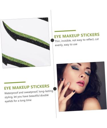 Mikinona Glitter Eyeshadow 12 Pairs Glitter Eyeliner Double Eyelid Stickers Invisible Eye Line Strips Miss Flash Adhesive Tape - Buy Online on GoSupps.com