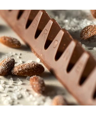 Toblerone Swiss Milk Chocolate with Salted Caramelized Almonds & Honey Almond Nougat - 20 Bars - Buy Online on GoSupps.com