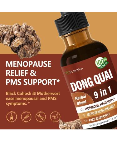100% Natural Dong Quai Extract - Herbal Drops for Hormone Harmony Menopause Relief & PMS Support - 2 oz - Buy Online on GoSupps.com
