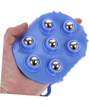 2-Piece Rolling Hand Massager Set | Acupressure Muscle Roller & Massage Balls - Meridian Body Massager in Medium Blue - Buy Online on GoSupps.com