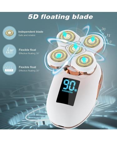 Women's Electric Razor: Facial & Body Hair Removal Shaver for Legs, Face, Bikini - Wet/Dry, Cordless, Painless - White - Buy Online on GoSupps.com