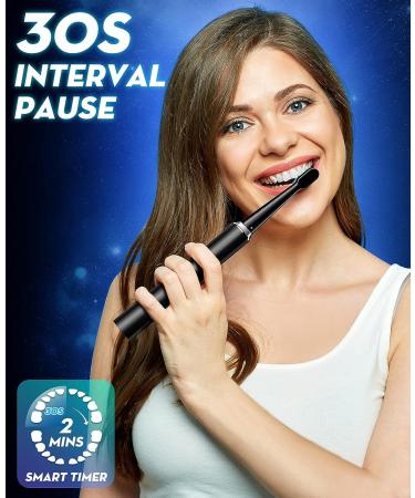 PHYLIAN Electric Toothbrush for Adults | 5 Modes, 2 Minute Timer, 8 Heads | Sonic Toothbrush in Dray Gray - Buy Online on GoSupps.com