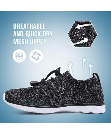 EQUICK Kids Water Shoes - Lightweight Aqua Swim Sneakers for Boys & Girls (Black, Toddler/Little Kid/Big Kid) - Buy Online on GoSupps.com