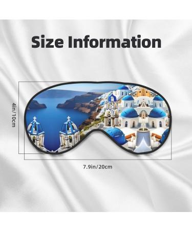Buy Greek Island Sea View Print Unisex Sleep Mask - Double-Sided Eye Mask for Sound Sleep & Skin Care - International Shipping - Buy Online on GoSupps.com