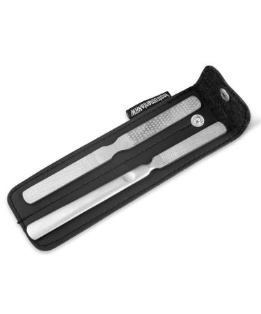 Callus rasp Callus file 3-piece rasp set in case Foot file Callus remover