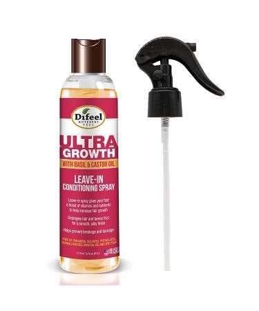 Difeel Ultra Growth Basil & Castor Hair Oil Leave-in Conditioning Spray 6 oz - Buy Online on GoSupps.com