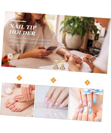 DOITOOL 1 Set Manicure Practice Base Acrylic Nail Display Nail Holder for Painting Nails Diy Nail Art Stand Nail Practice Base False Nail Tip Holder Japanese Practice Supplies Resin 3.5x3.5cm As Shown - Buy Online on GoSupps.com