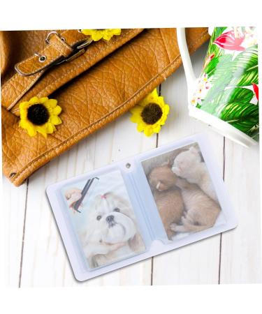 PRETYZOOM Mini Picture Album Keychain Photo Album Leather Scrapbook Wedding Picture Album Business Cards Holder Books Lovers Clip 11X8cm As Shown 4 - Buy Online on GoSupps.com