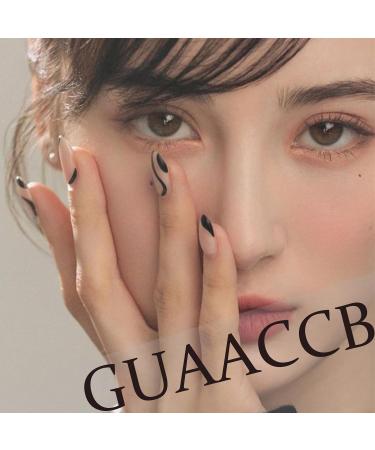 24PCS White Tip Gradient Pink Press On Nails - Medium Square & Glitter Designs - Full Cover Acrylic False Nails for Women & Girls - Buy Online on GoSupps.com