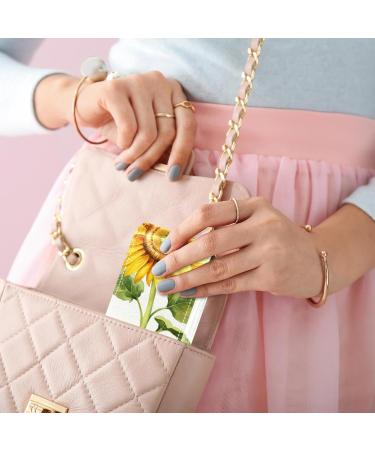 Luxury Leather Lipstick Case with Mirror | Mini Lip Gloss Organizer - Autumn Flower Design | Perfect for Travel - Buy Online on GoSupps.com