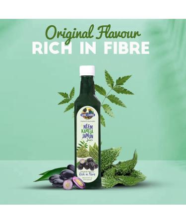 GARDEN OF NUTRITION Herbal and Ayurvedic Neem Karela Jamun Juice 500ml - Buy Online on GoSupps.com
