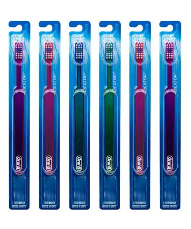 Oral-B Indicator Toothbrush 20 Small Head Youth Soft (Colors Vary) - Pack of 6