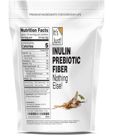 Inulin Prebiotic Fiber Sweetener - Chicory Root Powder from Belgium (11 oz) - Buy Online on GoSupps.com