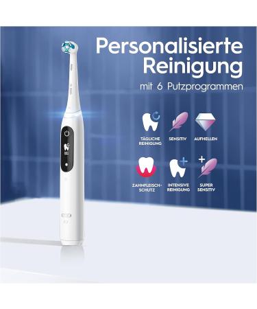 Buy Oral-B IO Series 8 Plus Electric Toothbrush - 3 Extra Brush Heads 6 Cleaning Modes Eco-Friendly Packaging - International Shipping Available - Buy Online on GoSupps.com
