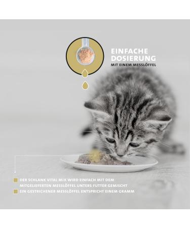 Peticare Diet Slim Vital Powder for Cats - Supports Weight Loss & Control | Natural Supplement | 200g - Buy Online on GoSupps.com