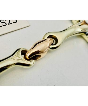 Full Cheek Curved Snaffle Bit 14MM Copper Lozenge GS & SS(UKSALES25 Horse Bits) (5.5 INCHES) - Buy Online on GoSupps.com