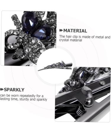 minkissy clips crystal rhinestone hair barrette hair clip metal alligator hair barrettes for women fine hair fancy barrettes for women's hair alligator hair clip flash alligator clip Mother - Buy Online on GoSupps.com
