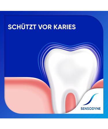 Buy Sensodyne Sensitive Fluoride Toothpaste 75ml - Pack of 3 | Best Toothpaste for Pain-Sensitive Teeth | International Shipping Available - Buy Online on GoSupps.com