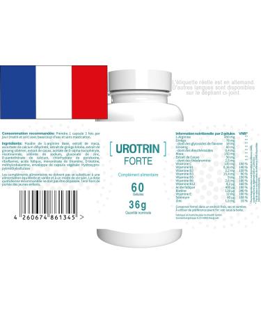 Urotrin Forte - 60 capsules - Buy Online on GoSupps.com
