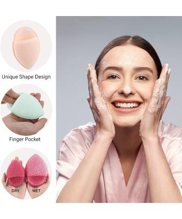 10 Pcs Reusable Face Sponges for Exfoliating and Makeup Removal - Buy Online on GoSupps.com