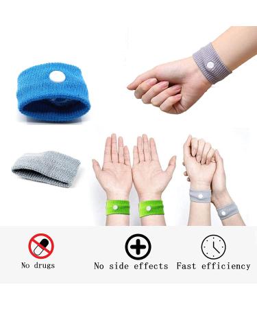 GLKJUS Motion Sickness Bands - Acupressure Nausea Relief Wristbands (8 Pairs) | Anti Nausea Bracelet for Car, Sea, Pregnant, Flying, Travel - Buy Online on GoSupps.com