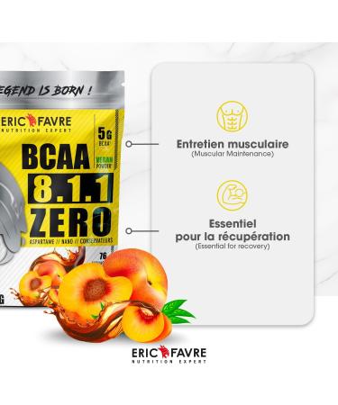 BCAA Powder 8.1.1 Zero Vegan Amino Acids Bodybuilding Your Ally For Effective Training Enhanced Performance 500 g French Laboratory Eric Favre (Blue Raspberry) - Buy Online on GoSupps.com