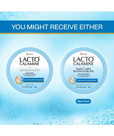 Lact'o Calamin'e Light Moisturising Gel | Moisturizer for face with Niacinamide Hyaluronic Acid and Vitamin E | 150g - Buy Online on GoSupps.com