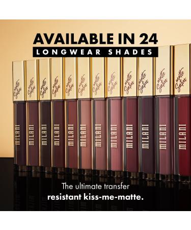 Milani Amore Matte Lip Cr me - Pretty (0.22 Fl. Oz.) | Cruelty-Free Matte Lip Gloss - Buy Online on GoSupps.com
