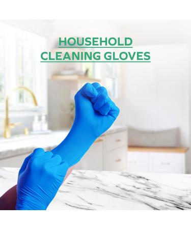 Rhino Blue Nitrile Disposable Gloves (1000 Count) Latex-Free Powder-Free Non-Sterile Cleaning Safety Work Gloves Large - Buy Online on GoSupps.com