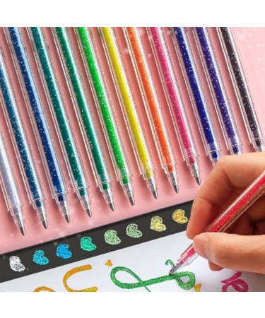 Strengthfully Glitter Gel Pen Set 1.0 Mm Strengthfully Gel Pen Markers Set Glitter Gel Pens for Adult Coloring Book with Case Multicolor Glitter Gel Pens for Writing 12pc - Buy Online on GoSupps.com