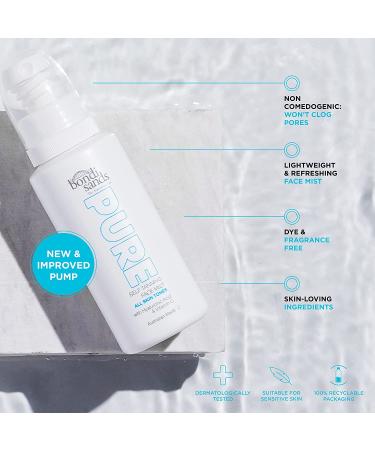 Bondi Sands PURE Self-Tanning Face Mist - Hydrating Hyaluronic Acid for Golden Glow | Fragrance-Free, Cruelty-Free, Vegan | 2.36 Oz/70 mL - Buy Online on GoSupps.com