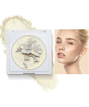 Highlighter Makeup Palette | Contour Palette Powder - 3D Plum Blossom Long-Lasting Highlighter Powder Face Highlighter Illuminator 0.7 Oz Highlight Makeup Rowces 02# - Buy Online on GoSupps.com