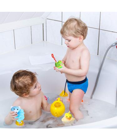 8-Piece Animal Kids Bath Sponges Set - Colorful Cartoon Loofah Bath Pouf Mesh Scrubber Balls for Kids and Adults - Buy Online on GoSupps.com