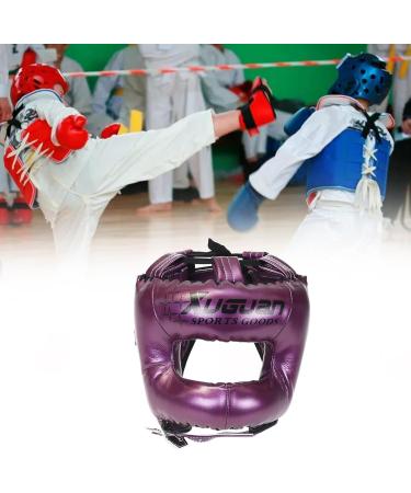 Buy Dickly Boxing Headgear - Waterproof Muay Thai & Kickboxing Head Cover for All Ages - Ultimate Facial Protection for Grapplers - Violet L - Buy Online on GoSupps.com