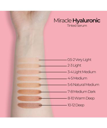 MCoBeauty Miracle Hyaluronic Tinted Serum - Hydration & Glow for Radiant Skin | Vegan Cruelty-Free | 3-4 Light/Medium - Buy Online on GoSupps.com