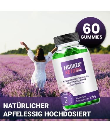 FIGUREX Keto Gummies - Metabolism Support with Vitamin B6 | 60 Fruit Gums for Keto Diet - Buy Online on GoSupps.com