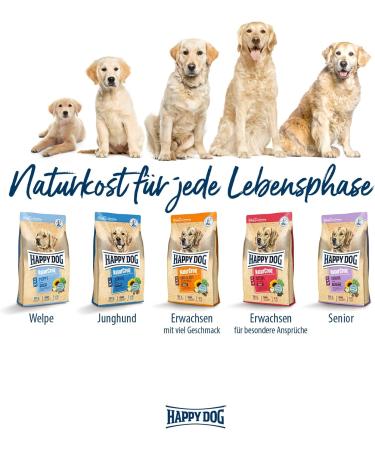 Happy Dog NaturCroq Junior Dog Food with Herbs - 4 kg - Ideal for 7-18 Months Old Puppies - International Shipping Available - Buy Online on GoSupps.com