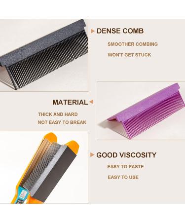 Women's DIY Combs Attachment for Hair Straightening Flat Iron - Professional or Home Use Styling Tool - Barber Straightening V Comb - Black - Buy Online on GoSupps.com