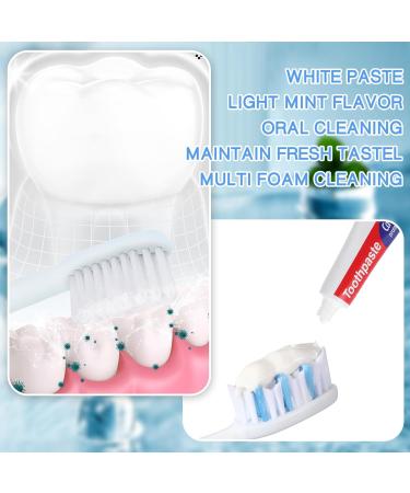 Dimsile Mini Toothpaste Bulk Regular Clean Mint Toothpaste for Bad Breath Helps Freshens Breath Whitens Teeth Travel Size 0.18oz for Home Hotel Office School Camping - Buy Online on GoSupps.com