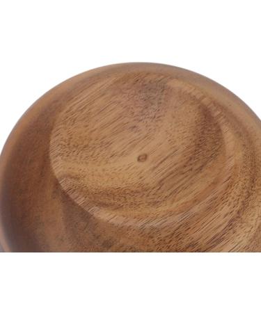 Fdit Men's Wooden Shaving Bowl | Compact Foam & Soap Mug | Exfoliating Razor Accessory for Smooth Shaves - Buy Online on GoSupps.com