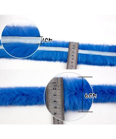 Dark Brown Faux Rabbit Fur Trim Ribbon - 1.09 Yards for Garments, Shoes & DIY Crafts - Buy Online on GoSupps.com