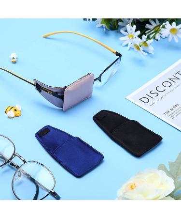 3-Piece Silk Eye Patch Set for Glasses | Protective Glasses Patch for Adults & Kids | Pink, Navy Blue, Black - Buy Online on GoSupps.com